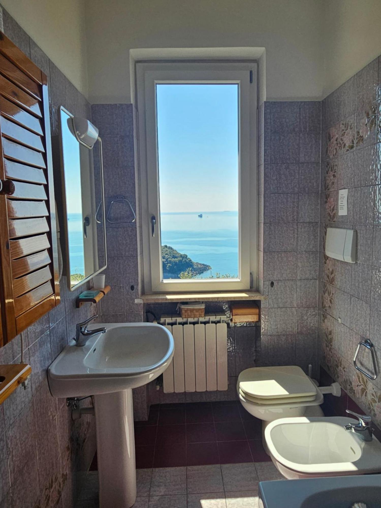 Villa con vista mozzafiato Lerici Esterno foto
